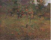 Simon Hollosy Autumn oil painting on canvas